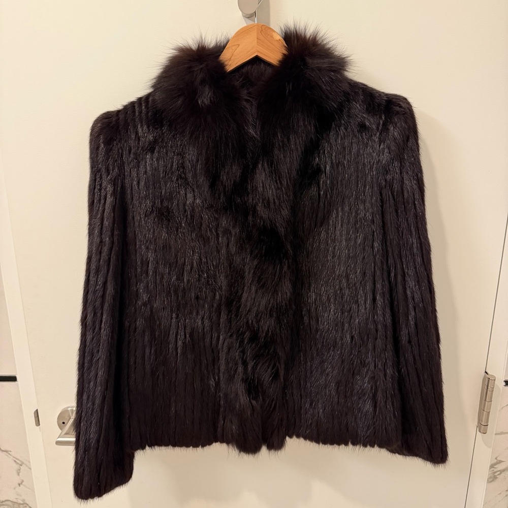 Vintage Genuine Mink Jacket
Dark Brown